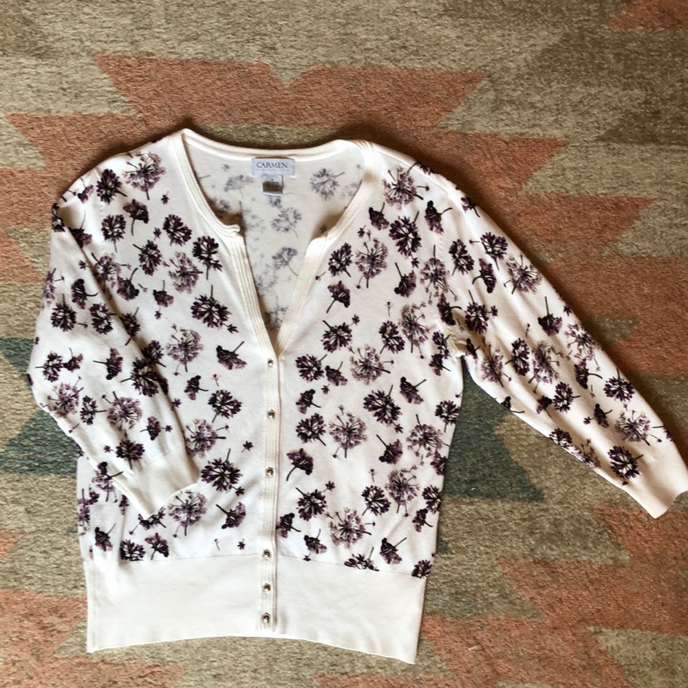 Dandelion Cardigan Carmen Marc Valvo